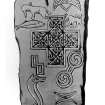 The Ulbster Stone.
From J Stuart, The Sculptured Stones of Scotland, i, pl. xl.
