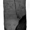 Trusty's Hill, Anwoth, Pictish symbols from J Stuart, The Sculptured Stones of Scotland, i, pl. 97