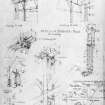 Glasgow, 13-23 Tradeston Street, Randolph & Elder Engine Works.
Drawing showing details of Strainer-Truss and Roof-Truss Details.
Insc. "GDH  9.8.69"