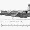 South Elevation of Pier-head and Light tower, Section, Ground Floor Plan, Plan of Pier head at Quay and Parapet Level and Site Plan at Port Logan