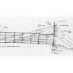 W elevation, plan at Deck Level and details.
Signed and Dated "GDH 27/7/76"