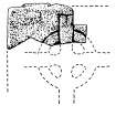 Digital copy of measured drawing of cross-slab, Canna (3).
