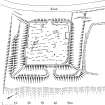 Publication drawing; Plan of Watcarrick moated site.
