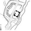 Publication drawing; Plan of Gillesbie tower-house and earthwork.
