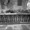 Dunkeld, Dunkeld Cathedral, Wolf of Badenoch's Tomb.
View from side.
