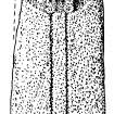 Digital copy of drawing of cross-slab, East St Colmac, Bute.