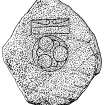 Strome Shunamal, Benbecula. Symbol stone.