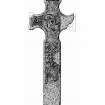 Cross, Kilnave Church, Kilnave.
Photographic copy of drawing of cross.
Ink on triplex. Scale 1:10