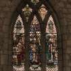 St Machar's Cathedral.
Detail of stained glass window by Douglas Strachan, depicting Bishops Kyninmund, Lichton and Elphinstone.