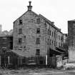 Glasgow, 206 Old Dumbarton Road, Bishop Mills
View from W showing brick building, original mill building and wheelhouse
