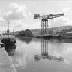 Greenock, James Watt Dock
View from NW end of dock, crane in background