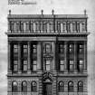 Copy of drawing of no.19 when it was still the Caledonian Insurance Office