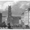 Edinburgh, St Vincent Street, St Stephen's Church
Engraving showing St Stephen's Church from Howe Street.
Titled:  'St. Stephen's Church, from Howe Street. Edinburgh. Drawn by Tho. H Shepherd. Engraved by E Stalker'