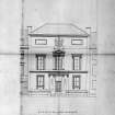 Drawing of north elevation [without statues].
