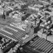 Oblique aerial view of North British Hotel and Waverley Station from SE.