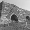 Shinness Limeworks
View from WSW showing W and central draw arch of limekilns