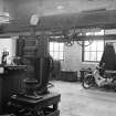 Glengarnock Steel Works, Joiner's Shop; Interior
View of Brinell hardness testing device for 'Chinese order'
