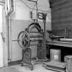 Dundee, Princes Street, Upper Dens Mills, Interior
View of laboratory showing mangle