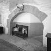 Dunderave Castle, interior
View of kitchen fireplace on ground floor of North East wing