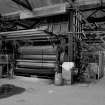 Huntingtowerfield, Bleach and Dye Works, Interior
View looking SW at Dalglish clip stenter, 35' 0'' x 90'' goods