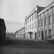 Newmilns, 76 Brown Street, Lace Factory, Irvinebank Powerloom factory beyond
View of frontage from E