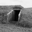Air-raid shelter, detail of entrance.