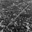 Aberdeen City centre, oblique aerial view, taken from the NNE, centred on Union Street.