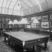 View of billiard room at Kilnside House, Paisley. 
