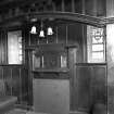 View of the bar room and detail of fireplace, 227 High Street, Gothenburg Tavern, Prestonpans.