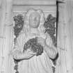 Interior.
Detail of carved angel in dining room.
Digital image of E 2286.