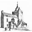 Digital image of Elgin Tolbooth, copied from 'Tolbooths and Town-houses', p. 204, fig. A.
