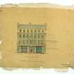Verso: Front elevation
Murraygate, Shops & Houses for Robert Laing.
Stamped: The Dundee Police Commissioners