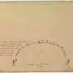 Annotated plan of stone circle from album, page 71(reverse).  Digital image of AGD/793/1/P.