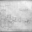 House in the grounds of Stoneyhill for J K Ballantyne, plan of first and second floor.
Scanned image of E 21286 P.