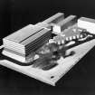 Photographic view of daylight study model of library and surrounding buildings.
Scanned image of E 21400.