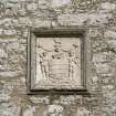 Detail of armorial panel above entrance to courtyard.
Digital image of D 47360 CN.