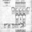 Taymouth Castle.
Digital image of design for staircase.
Titled: 'The Grand Staircase, Taymouth Castle, Perthshire'.
