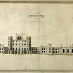 Elevation.
Titled: 'Elevation of front of Taymouth Castle'.
