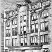 Glasgow, East Howard Street, Business Premises by G. M. Beattie & Morton Architects.
Copy illustration from 'Academy Architecture', 1904, p.88, pl.354.