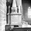 Interior.  
View of Monument to Campbell of Woodhall.
Digital image of B 42032