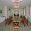 Interior.
First floor, staff dining room, view from S