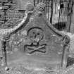 Blackford Churchyard.
Detail of gravestone, M.A, 1684.
Digital image of PT 14739/2