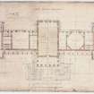 Plan of Great Hall and classroom level.
Signed: 'Thomas Hamilton, 41 York Place'