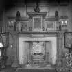 Interior.
View of S library fireplace.
