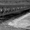 View of temporary bag dam before breach.
