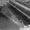 View of reconstructed bag dam.