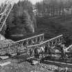 Erection of bailey bridge.
