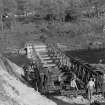 Launching of bailey bridge looking east.