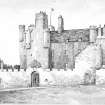 Publication drawing; Barrogil Castle (Castle of Mey). Photographic copy.