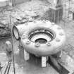 View showing no. 1 spiral casing in position, Loch Sloy Power station Project, Contract 24, in 1948.